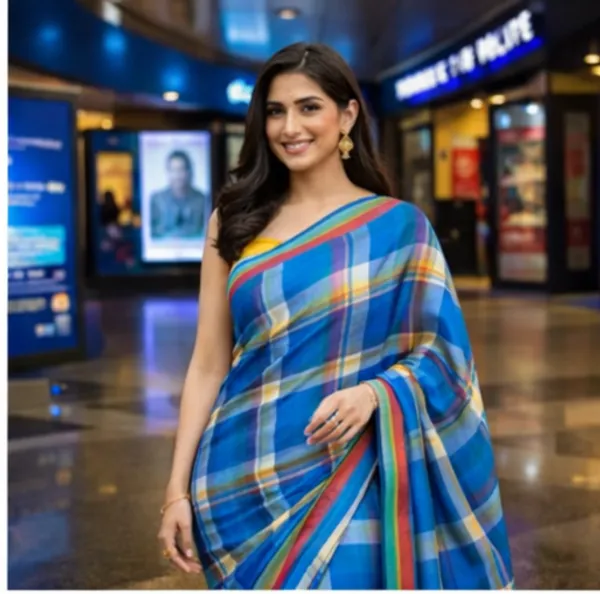 Blue_&_Multicolor_Cotton_Saree_For_Women