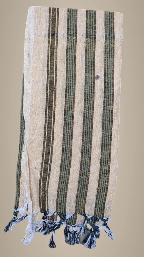 Green_&_Beige_Cotton_Towel_For_Men