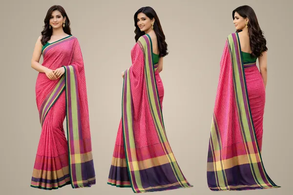 Pink_Cotton_Saree_For_Women