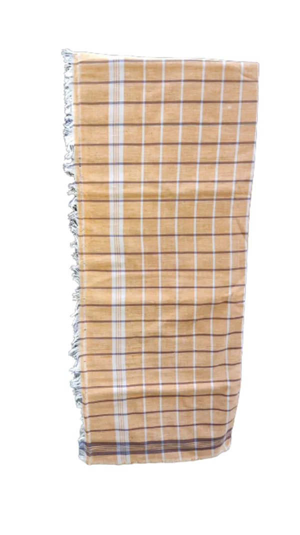 Beige_&_Brown_Cotton_Towel_Wrap_For_Men_&_Women