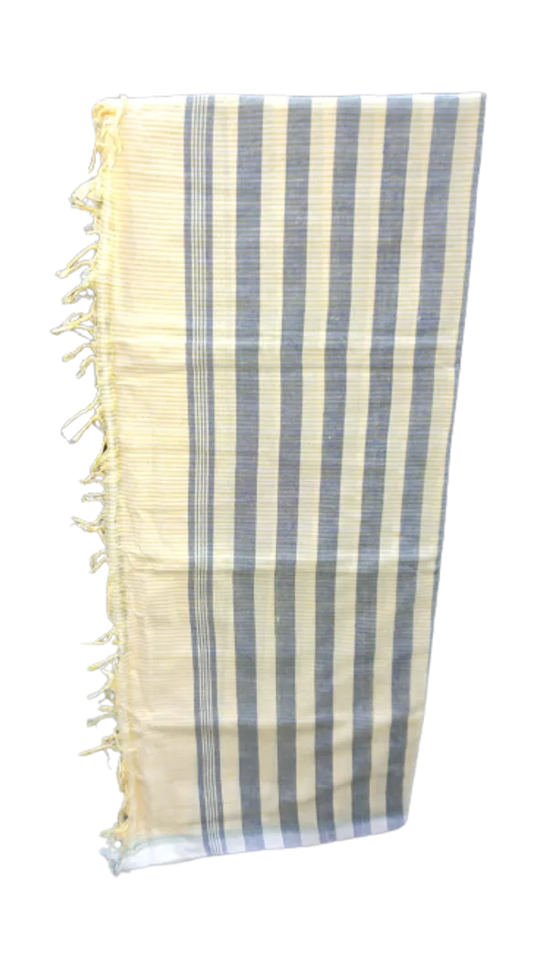 Grey_&_White_Cotton_Towel_For_Men
