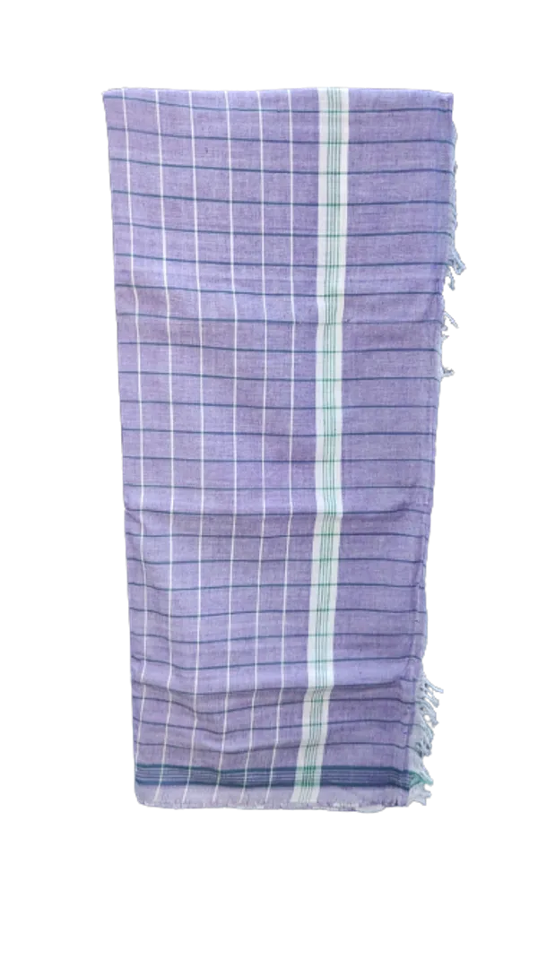 Blue_&_White_Cotton_Gamcha/Towel_Wrap_For_Men
