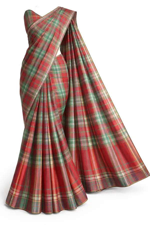 Red_&_Green_Silk_Saree_For_Women