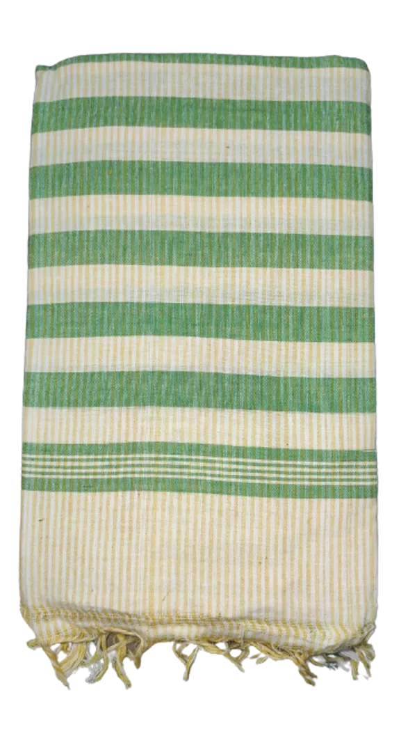 Green_&_White_Cotton_Towel_For_Men