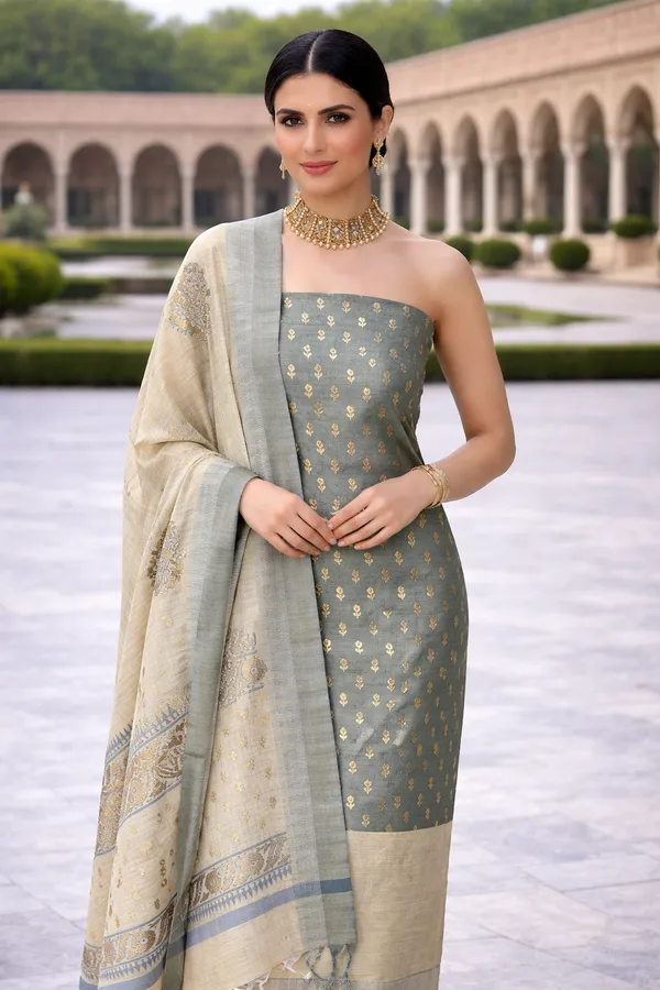 Grey_&_Beige_Cotton_Salwar_Suit_Set_For_Women_(Unstitched)