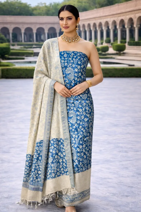 Turquoise_Blue_&_Purple_Cotton_Unstitched_Suit_Set_For_Women