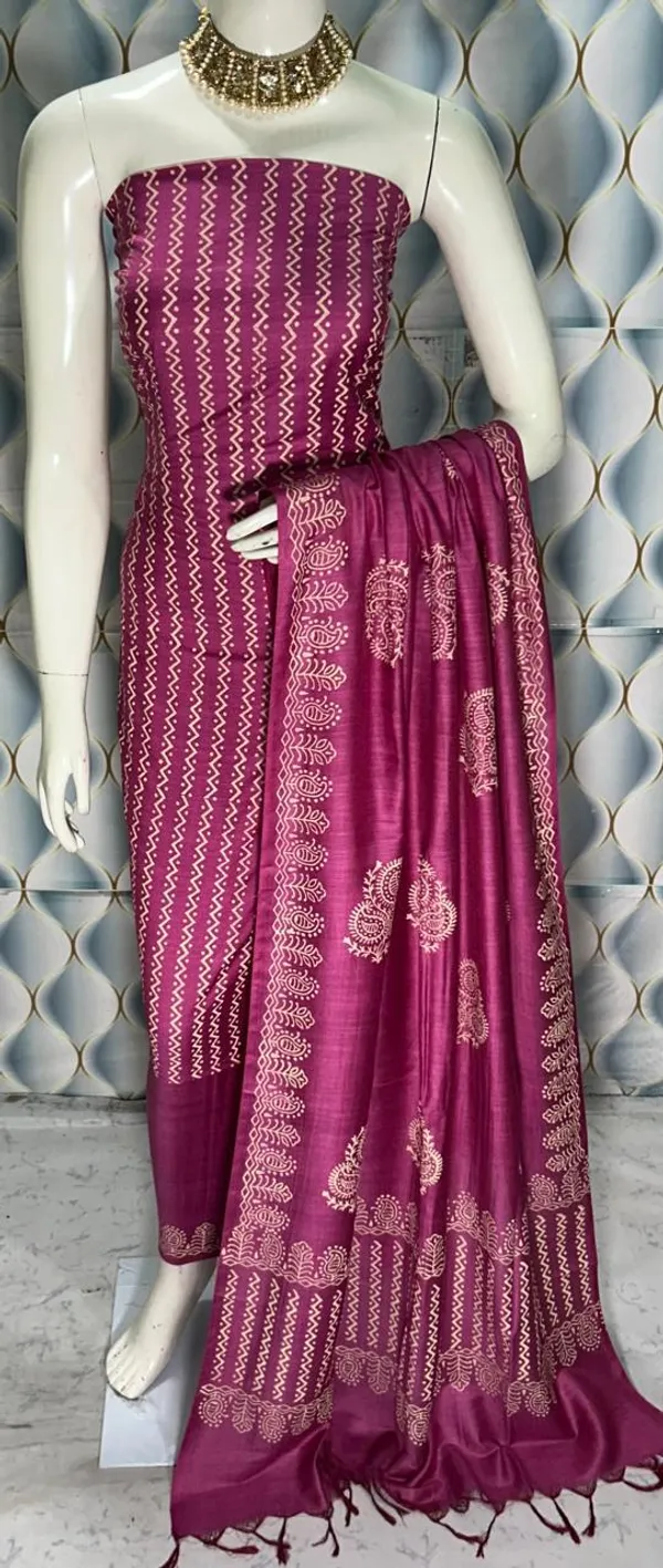 Magenta_Cotton_Unstitched_Suit_Set_For_Women
