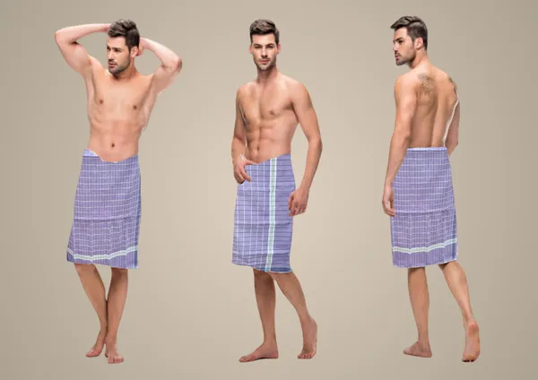 Blue_&_White_Cotton_Gamcha/Towel_Wrap_For_Men