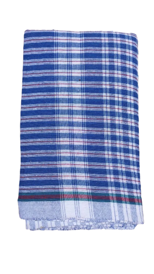 Blue_&_White_Cotton_Checkered/Plaid_For_Men