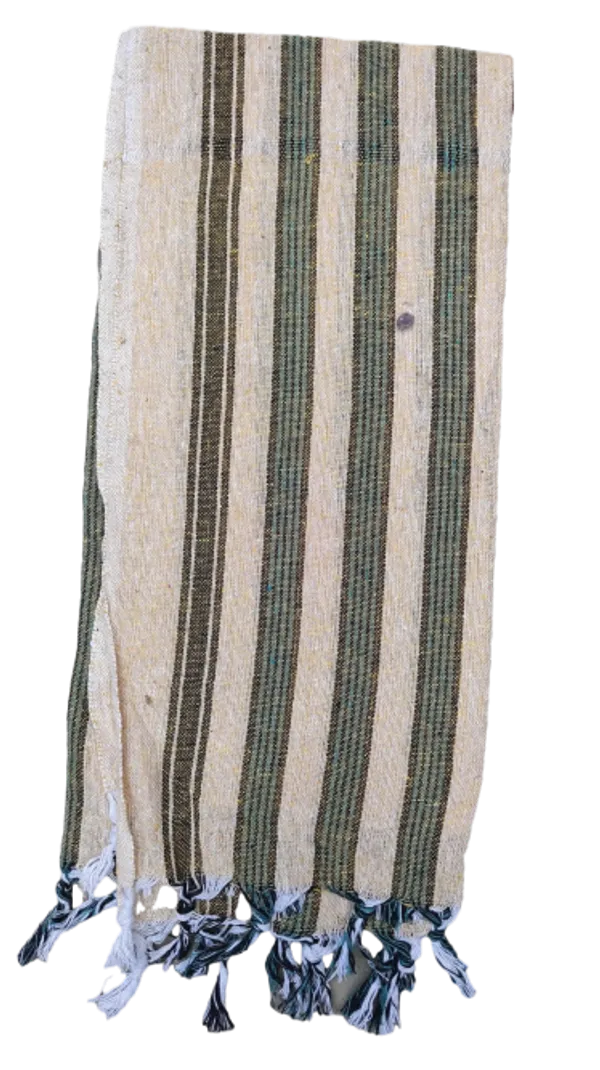 Green_&_Beige_Cotton_Towel_For_Men