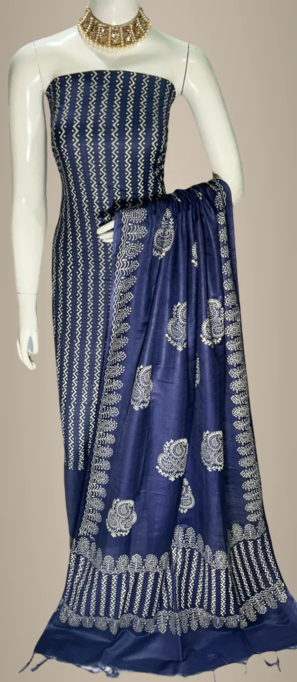 Navy_Blue_Cotton_Unstitched_Dress_Material_For_Men