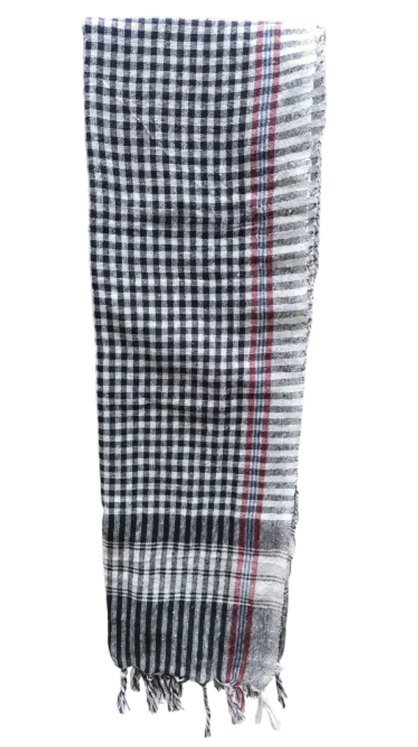 Black_&_White_&_Red_Cotton_Scarf_For_Men