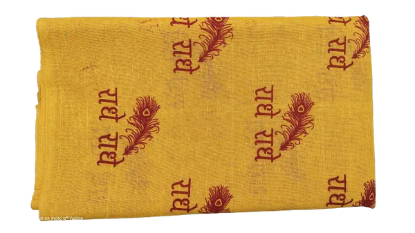 Yellow_Cotton_Printed_For_Men