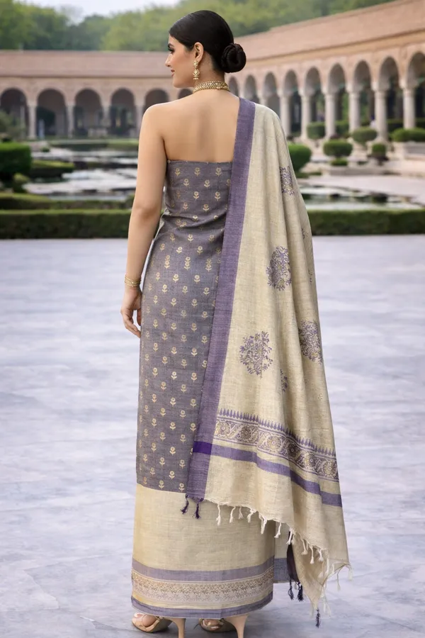 Rust_Purple_Cotton_Unstitched_Suit_Set_For_Women
