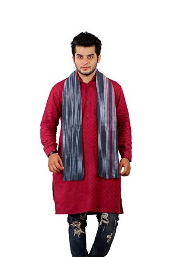 Grey_Cotton_Scarf_For_Men