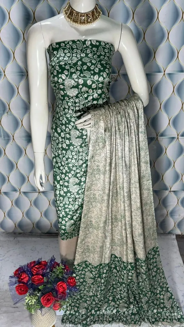 Green_Banarasi_Silk_Suit_For_Women_(Unstitched)