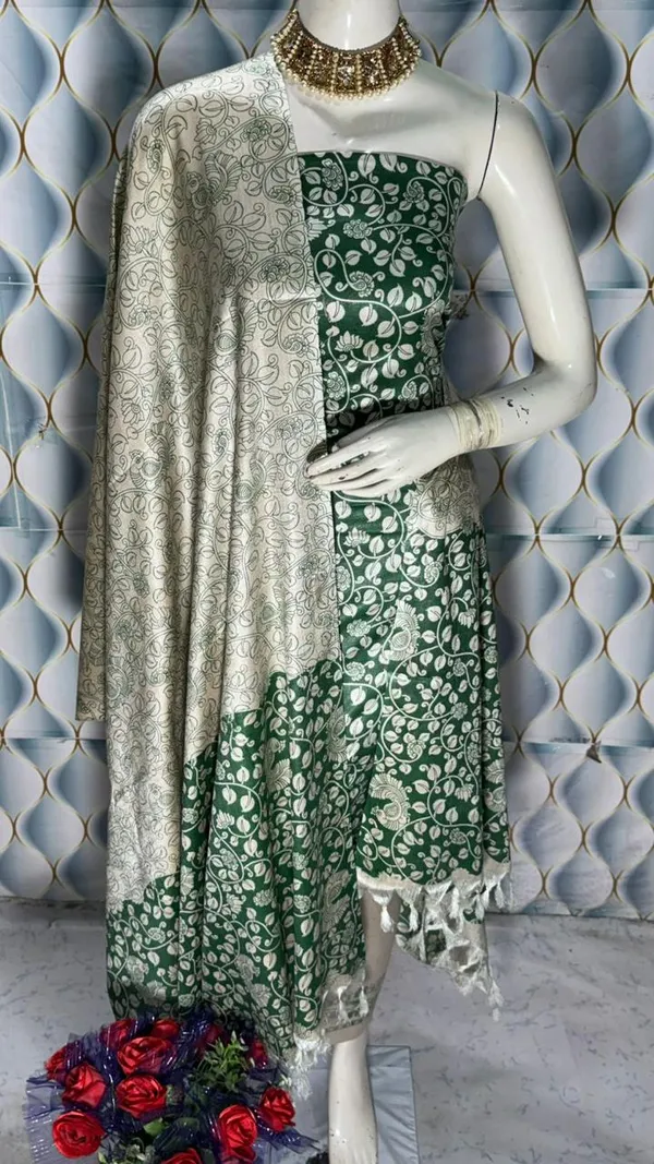 Green_Banarasi_Silk_Suit_For_Women_(Unstitched)