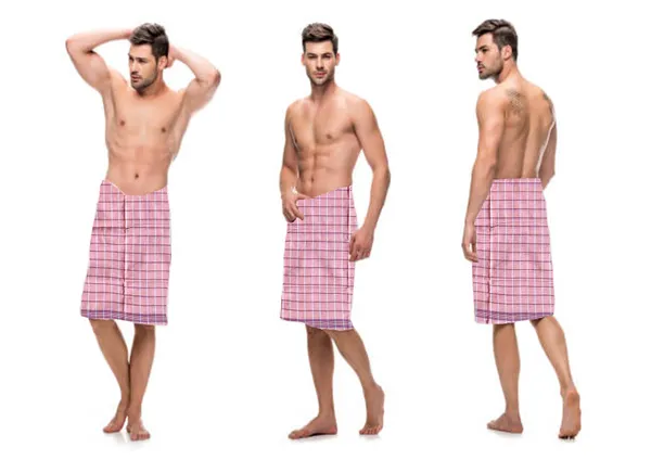 Pink_Cotton_Bath_Towel_For_Men