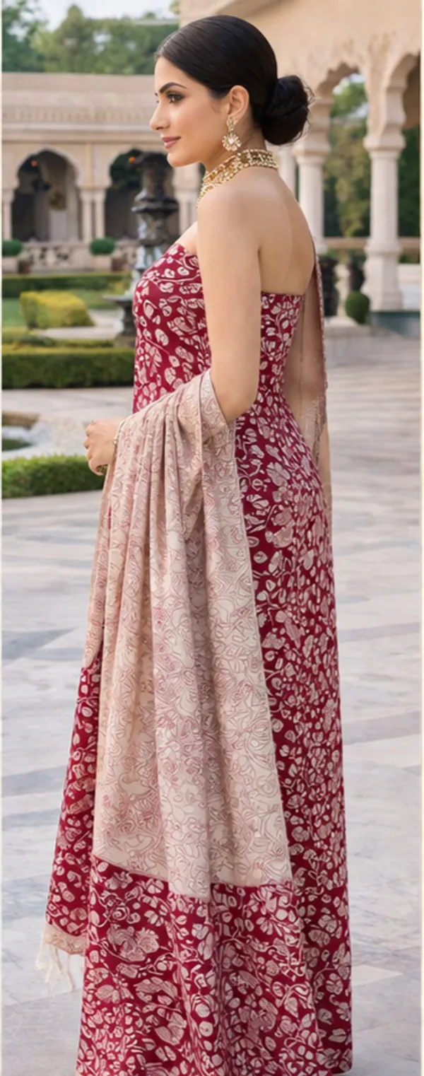 Pink_&_Gold_Silk_Suit_For_Women