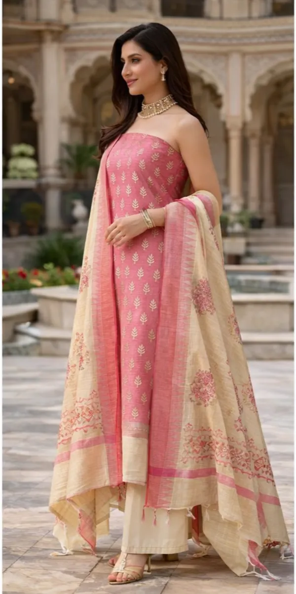 Pink_&_Off-White_Chanderi_Suit_Set_For_Women