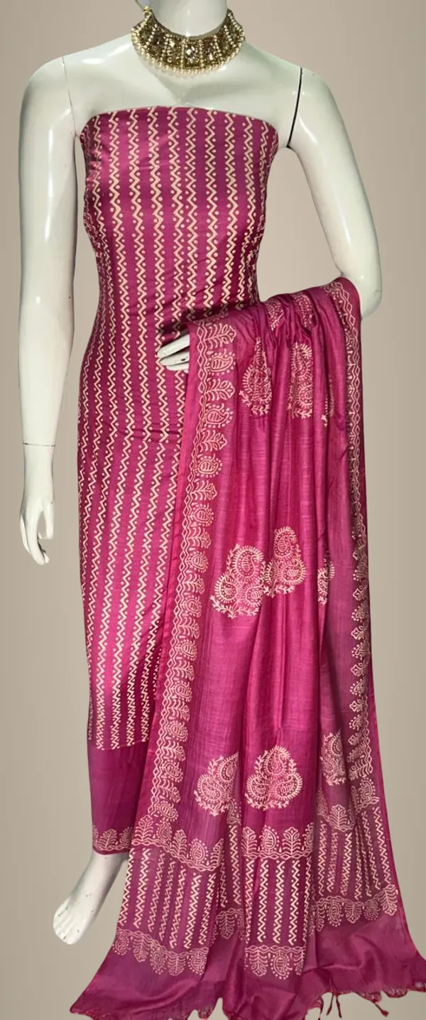 Magenta_Cotton_Unstitched_Suit_Set_For_Women
