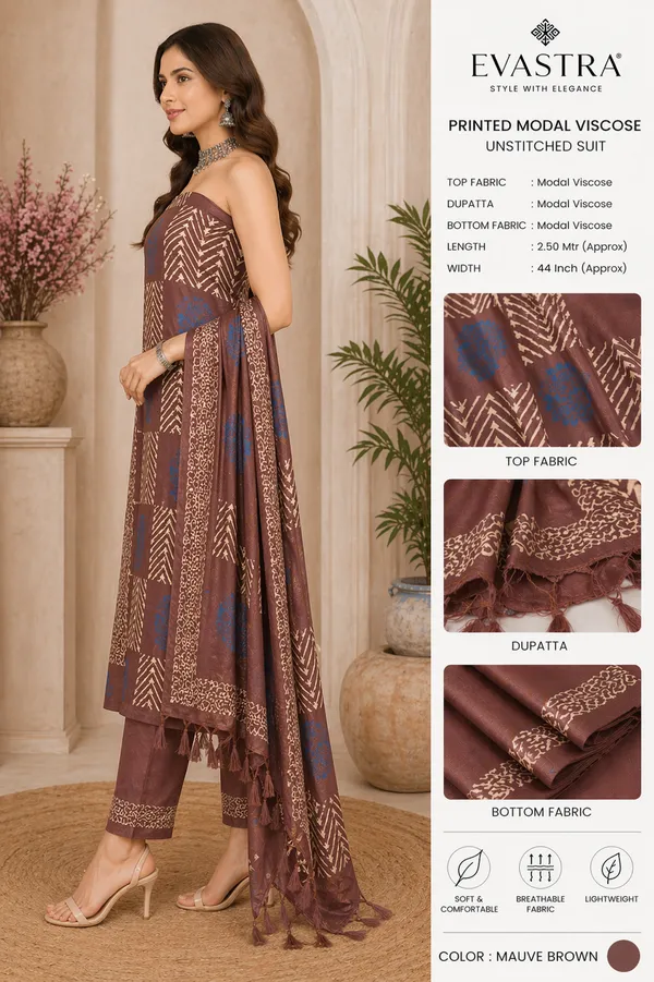 Mauve_Brown_Banarasi_Silk_Suit_Set_For_Women