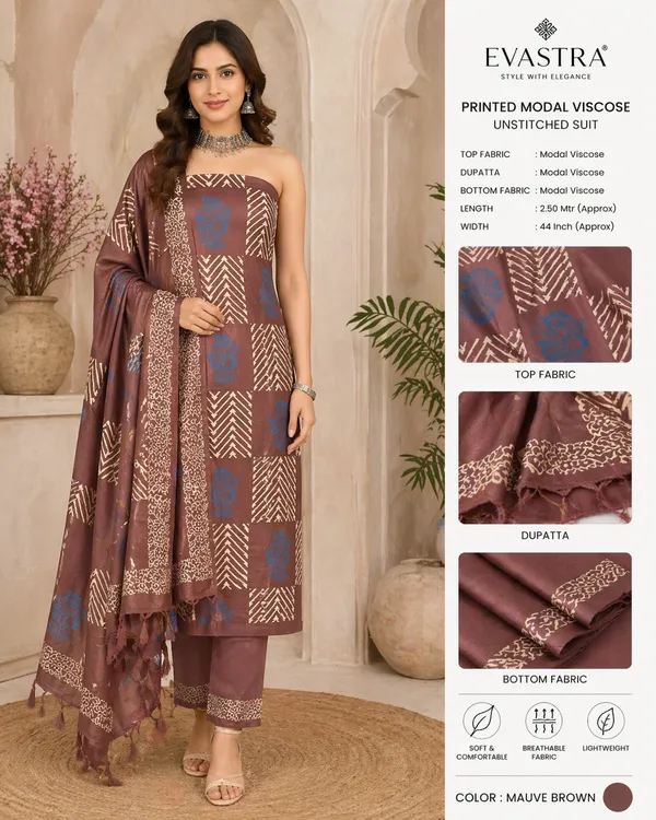 Mauve_Brown_Banarasi_Silk_Suit_Set_For_Women