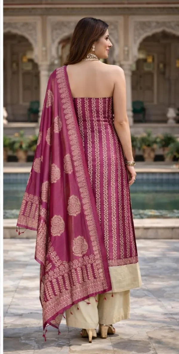 Magenta_Cotton_Unstitched_Suit_Set_For_Women