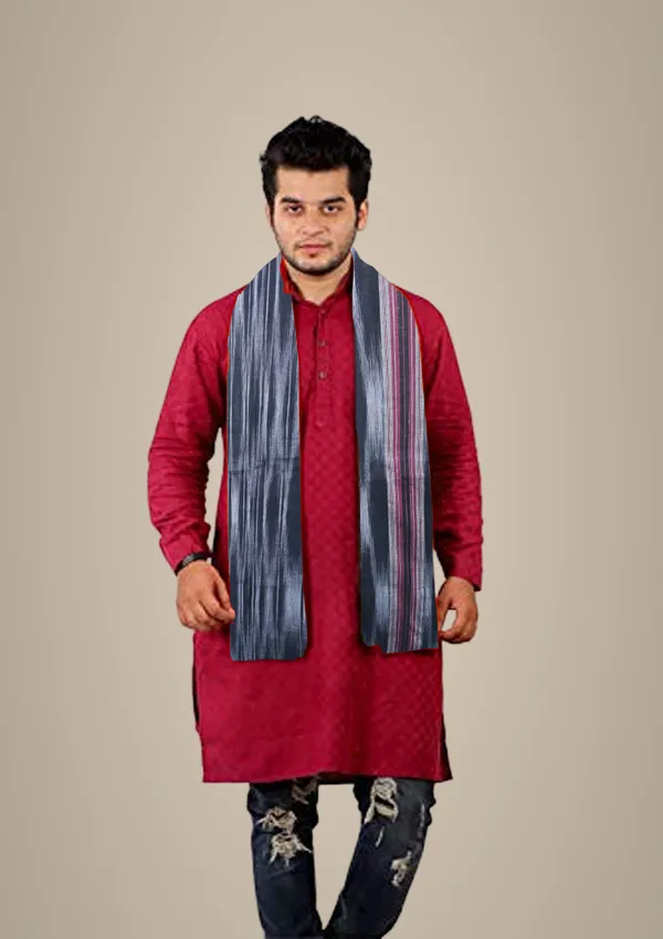 Grey_Cotton_Scarf_For_Men