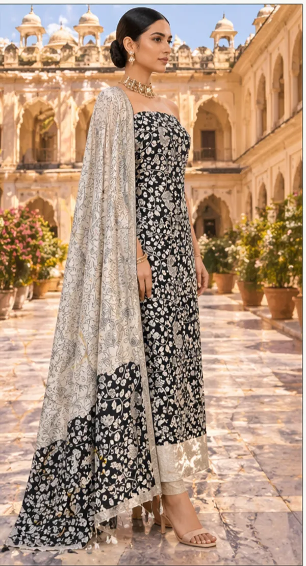 Carbon_black_Cotton_Suit_Set_For_Women