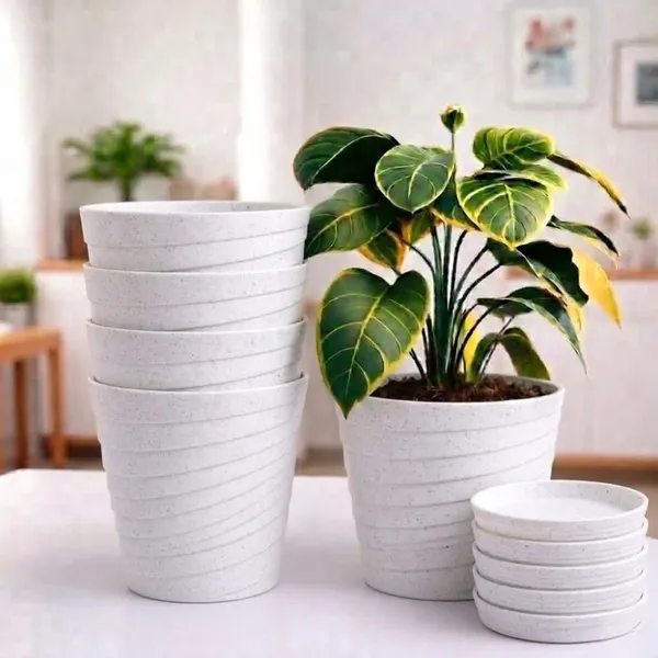 White_Plastic_Premium_Planter_For_Home,_Garden_And_Balcony