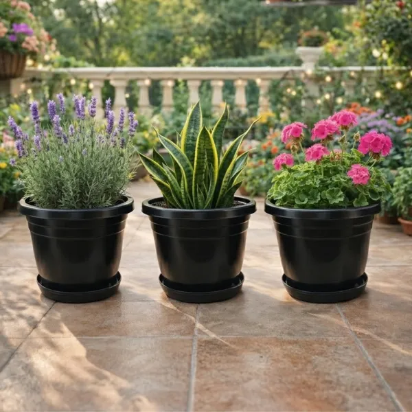 Black_Plastic_Premium_Planter_For_Balcony,_Garden_And_Home_Decor