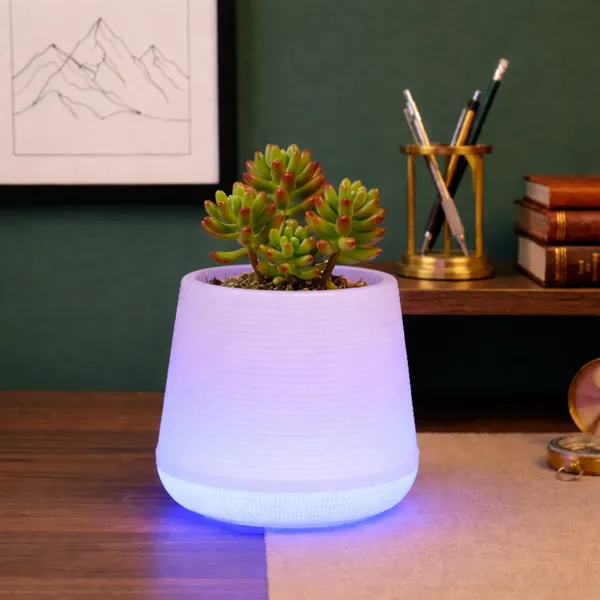 Blue_Plastic_Premium_Led_Planter_For_Gifting,_Table_Top_And_Bedroom