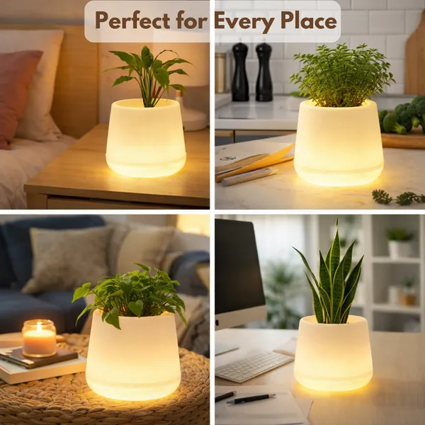 Yellow_Plastic_Premium_Led_Planter_For_Gifting,_Table_Top_And_Bedroom