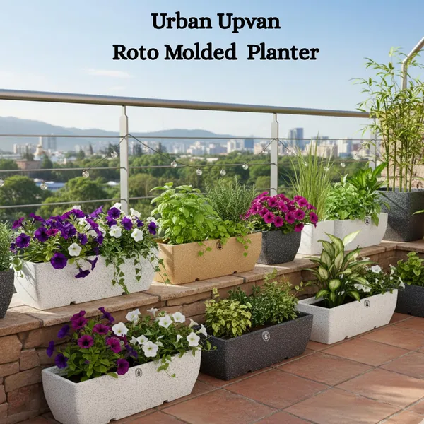 Beige_Plastic_Premium_Planter_For_Balcony_And_Office_Gardening