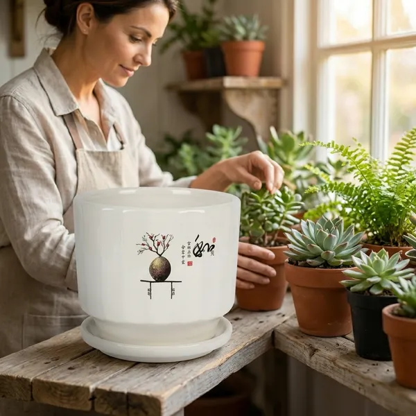 White_Ceramic_Premium_Planter_For_Modern_Elegant_Home_And_Office_Decor