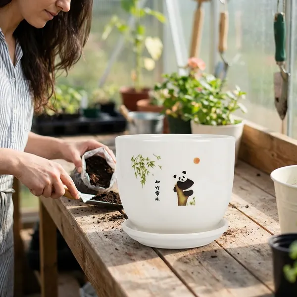 Panda_Printed_Ceramic_Premium_Planter