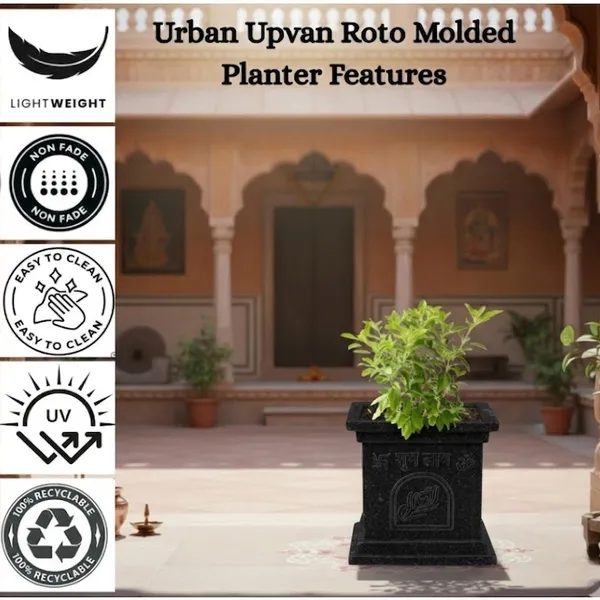 Black_Polymer_Premium_Tulsi_Planter_For_Living_Room,_Balcony,_Office