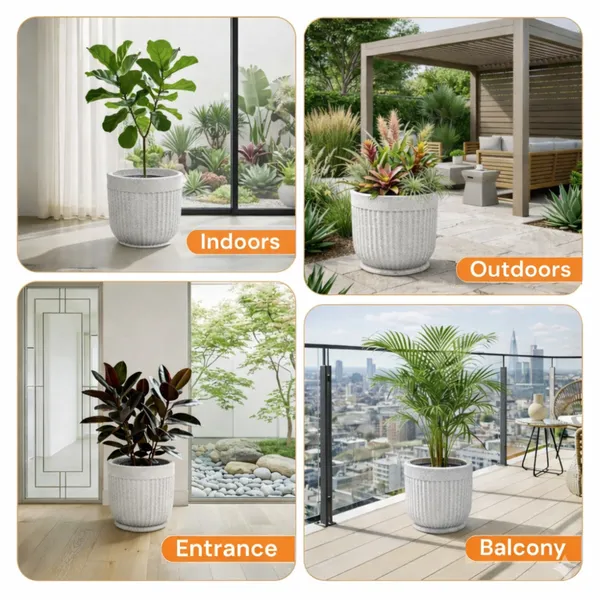 White_Polymer_Premium_Planter_For_Home,_Garden,_Balcony_And_Office