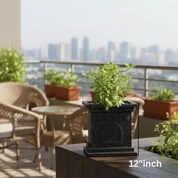 Black_Polymer_Premium_Tulsi_Planter_For_Living_Room,_Balcony,_Office
