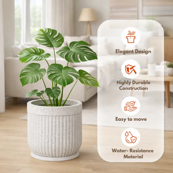 White_Polymer_Premium_Planter_For_Home,_Garden,_Balcony_And_Office