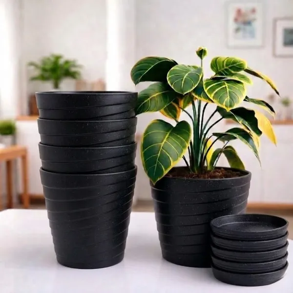 Black_Plastic_Premium_Planter_For_Home,_Garden_And_Balcony