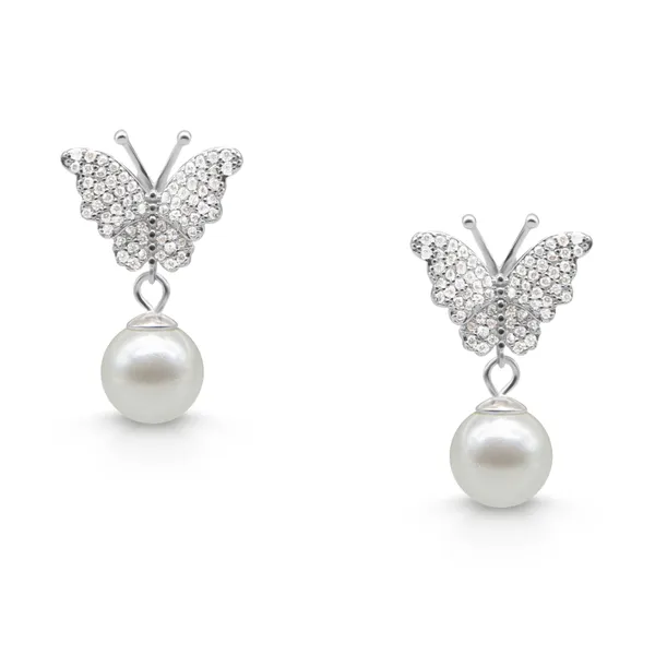 Butterfly_Motif_Pearl_Drop_earrings_in_925_Silver_by_SVADEZI