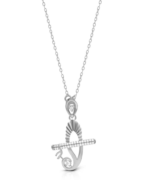 Artistic_Flute_Feather_Silver_Chain:_Nature-Inspired_Elegance