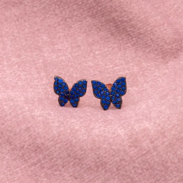 Blue_Zirconium_Rose_Gold_Studs_in_925_Silver_by_SVADEZI