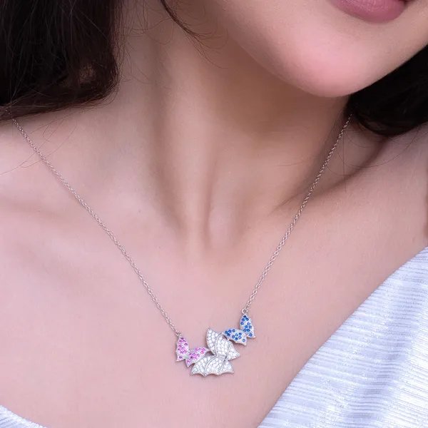 Butterflies_in_Vibrant_multi-colors_in_925_Silver_by_SVADEZI
