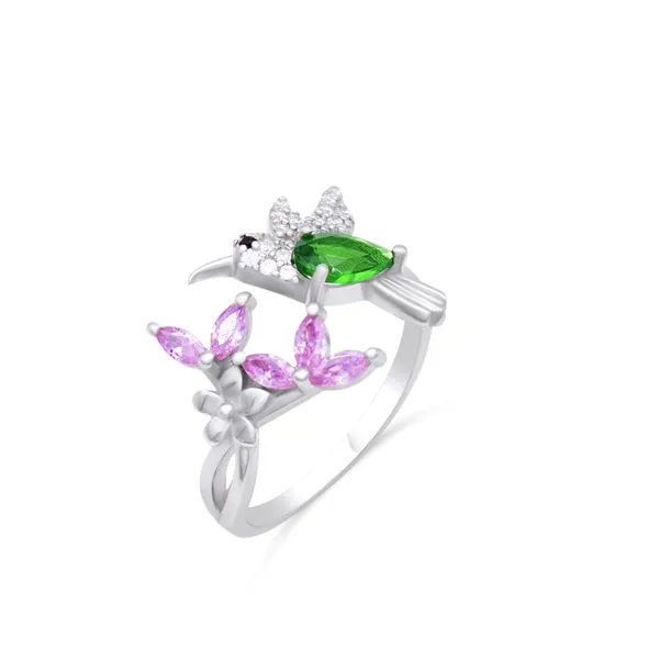 Charming_Bird_and_Flower_Ring_(Adjustable)_in_925_Silver_by_SVADEZI