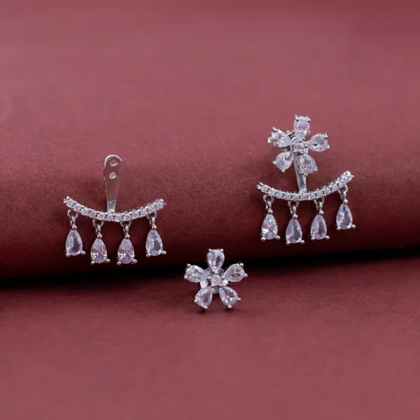 Dazziling_Flower_2in1_Earrings_in_925_Silver_by_SVADEZI