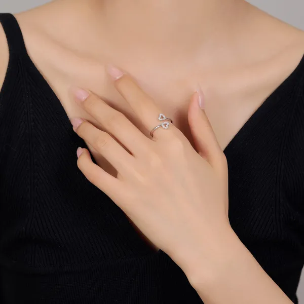 Double_Heart_Adjustable_ring_in_925_Silver_by_SVADEZI