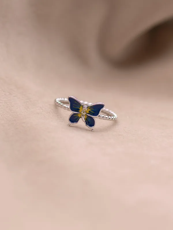 Enamel_Butterfly_ring_in__925_Silver_by_SVADEZI